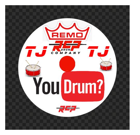 RCP Active Snap Shot Snare Drum Practice Pad with Adjustable Snare, Red Head & Custom Laminate