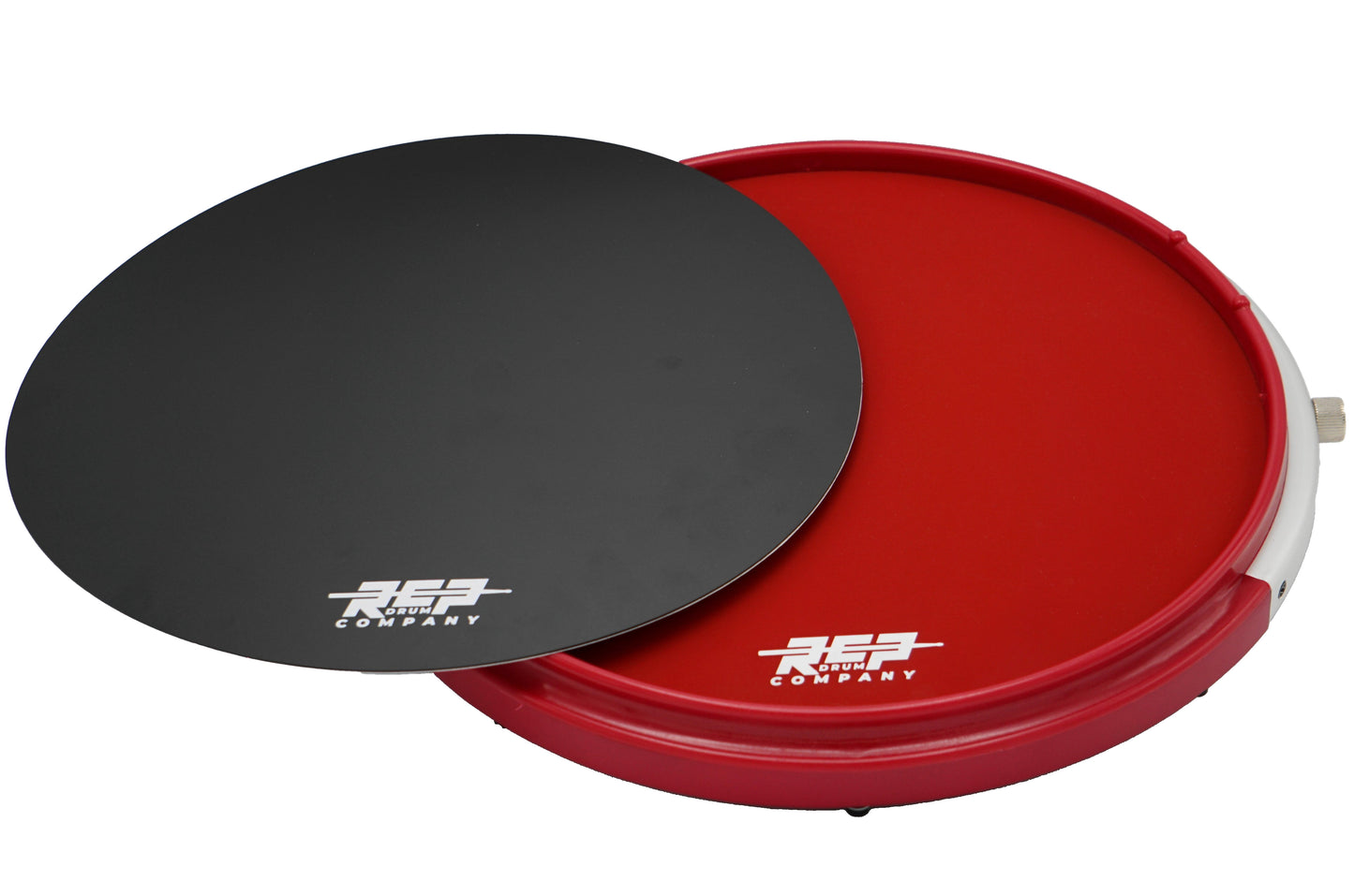 RCP Active Snare Drum Practice Pad Package with Adjustable Snare, Fire Edition & Laminate RCP Drum Company