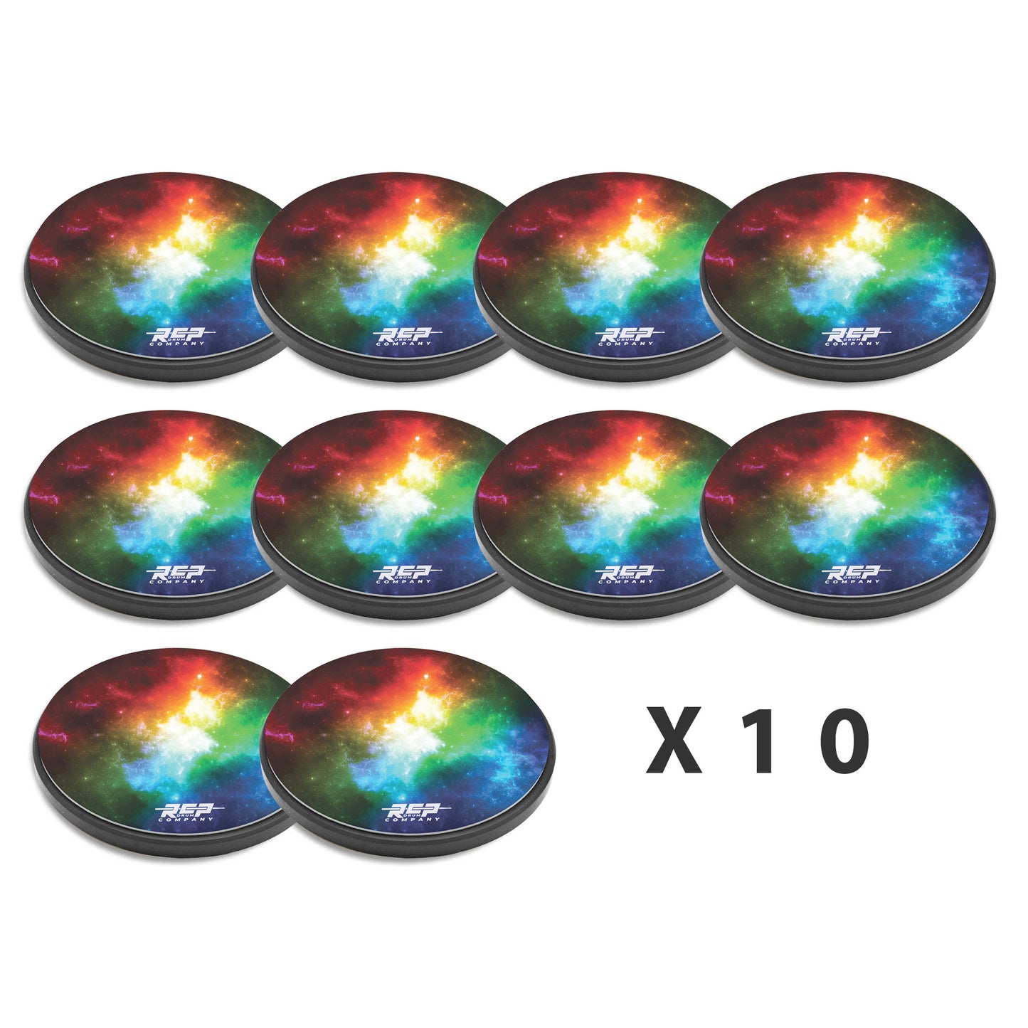 RCP Flex Series™ 12" Galaxy Practice Pad – 10 Pack