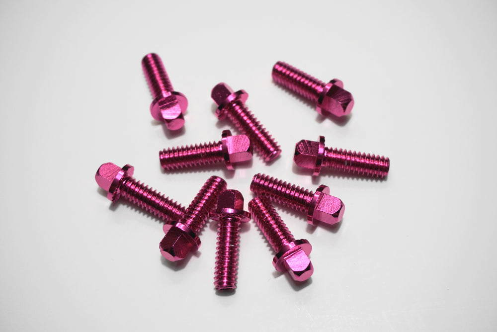 Pink hardware screws 10 count for RCP Drum Premium and Snap Shot Pads  RCP Drum Company   