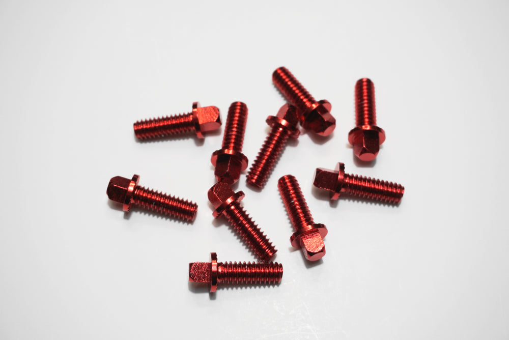 Red hardware screws 10 count for RCP Drum Premium and Snap Shot Pads  RCP Drum Company   