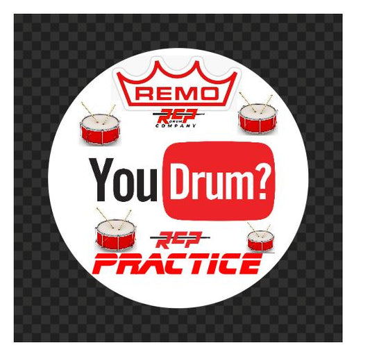 RCP Active Snap Shot Snare Drum Practice Pad with Adjustable Snare, Fire Edition & Custom Laminate