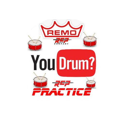 RCP Active Snap Shot Snare Drum Practice Pad with Adjustable Snare, Fire Edition & Custom Laminate