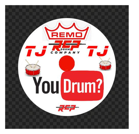 RCP Active Snap Shot Snare Drum Practice Pad with Adjustable Snare, Red Head & Custom Laminate