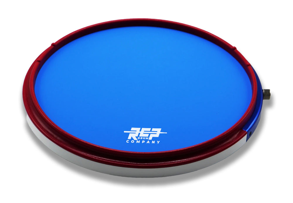 RCP Active Snare Drum Practice Pad Package with Adjustable Snare, Blue Head & Laminate  RCP Drum Company   