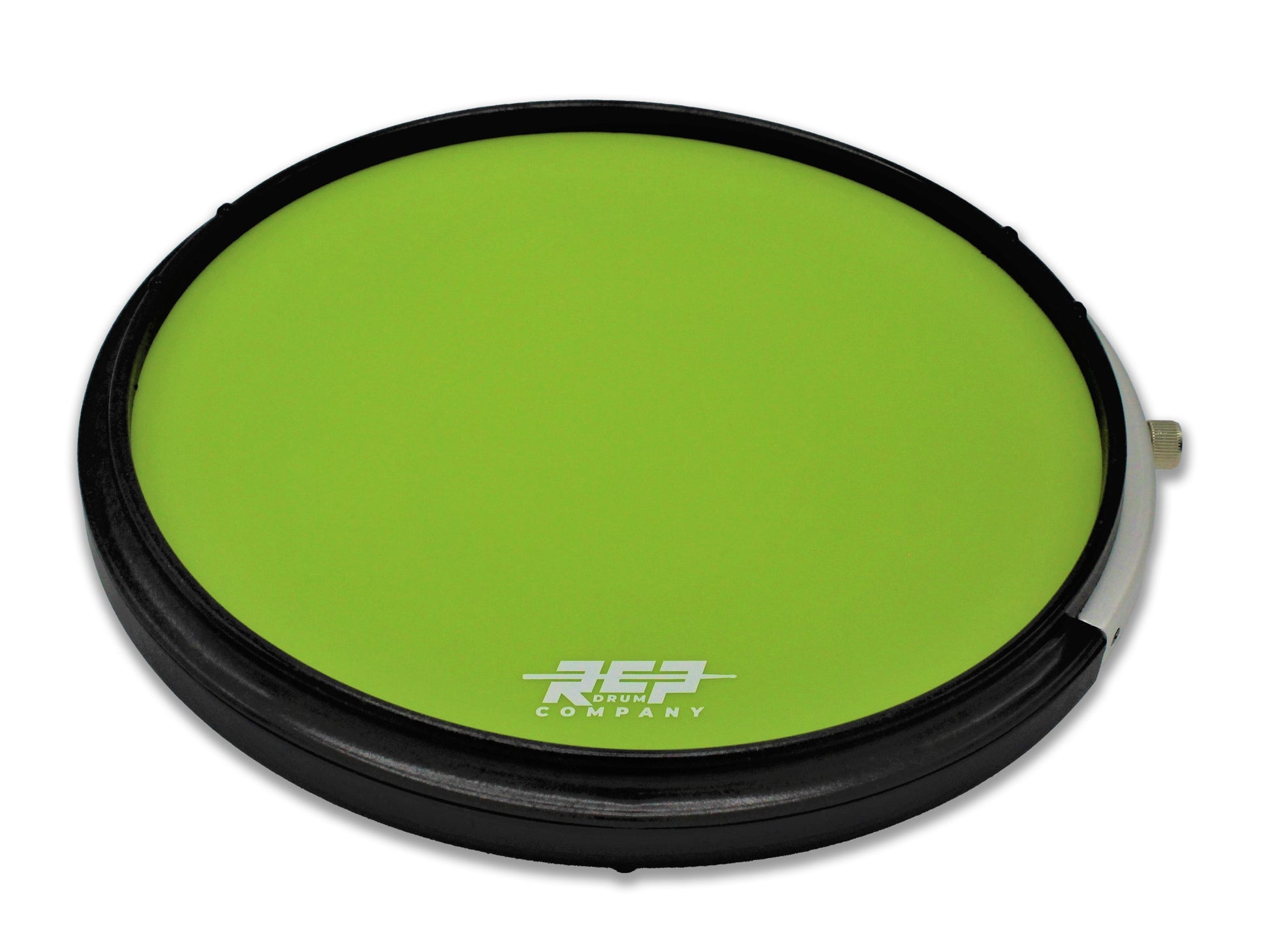 RCP Active Snap Shot Snare Drum Practice Pad with Adjustable Snare, Lime Green Head & Custom Laminate Drum Practice Pad RCP Drum Company   