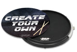 RCP Active Snap Shot Snare Drum Practice Pad with Adjustable Snare, Midnight Edition & Custom Laminate  RCP Drum Company   