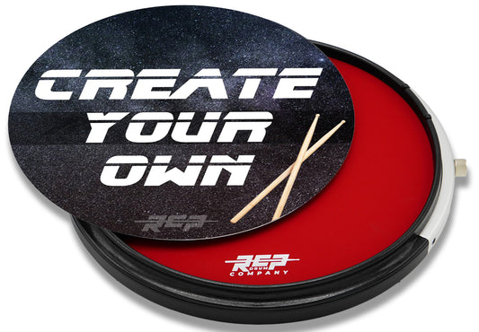 RCP Active Snap Shot Snare Drum Practice Pad with Adjustable Snare, Red Head & Custom Laminate  RCP Drum Company   