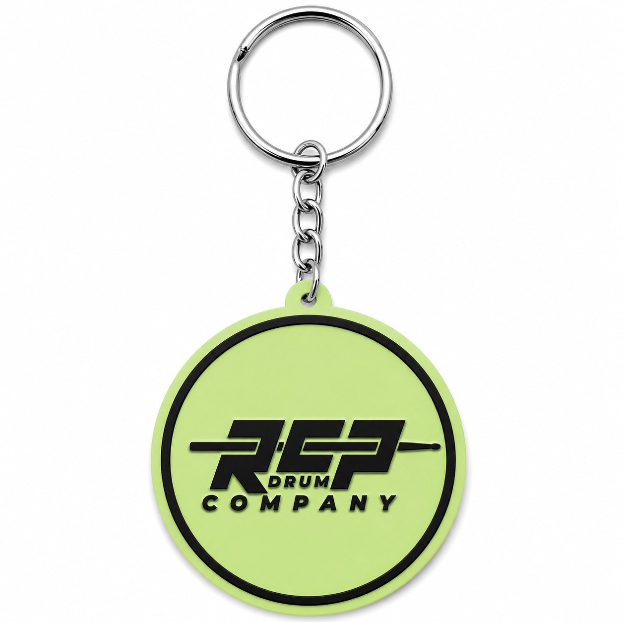 RCP Drum Company 2" Round Keychain Glow in the Dark