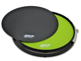 RCP Active Snare Drum Practice Pad Package with Adjustable Snare, Lime Green Head & Laminate Drum Practice Pad RCP Drum Company   