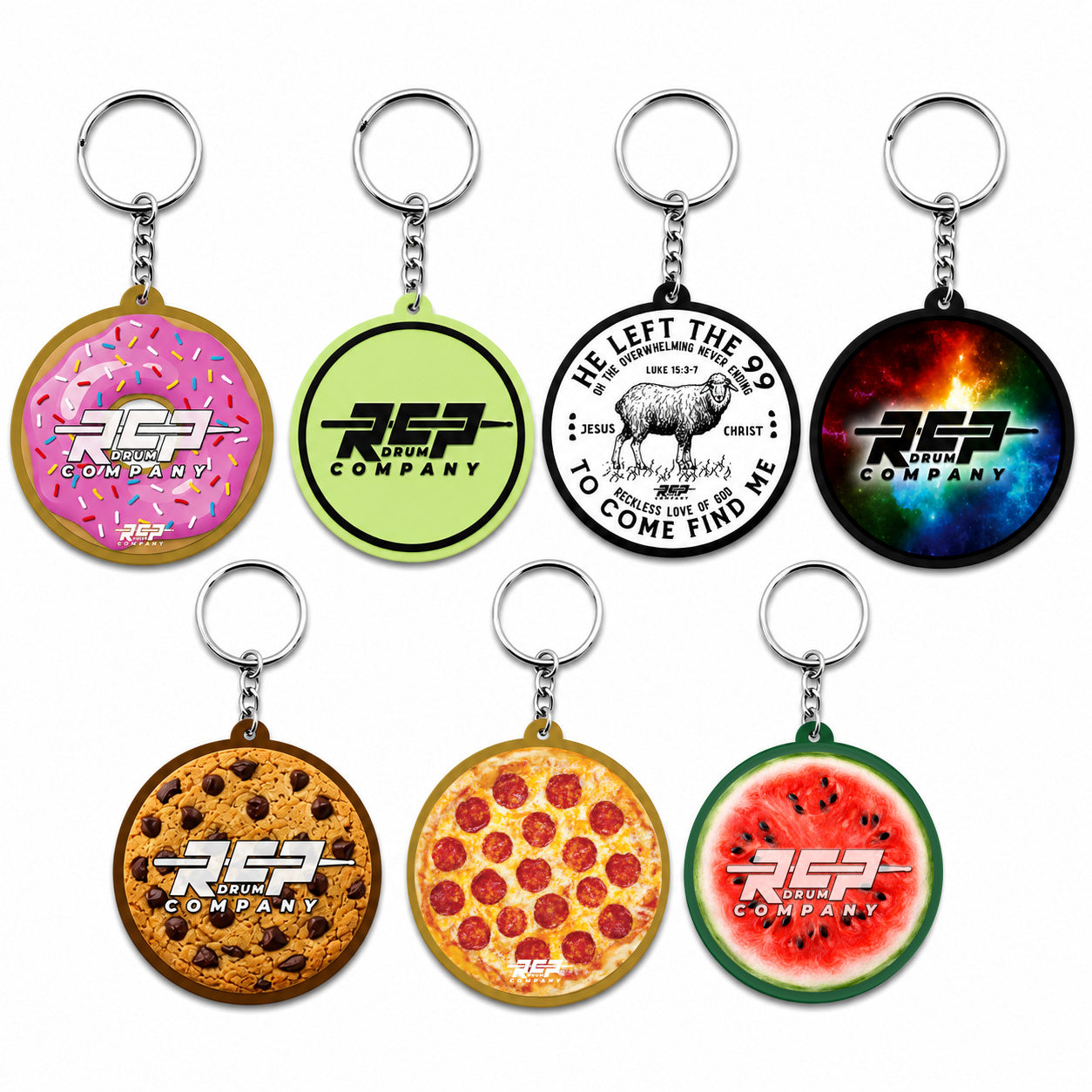RCP Drum Company 2" Round Keychain Faith Design