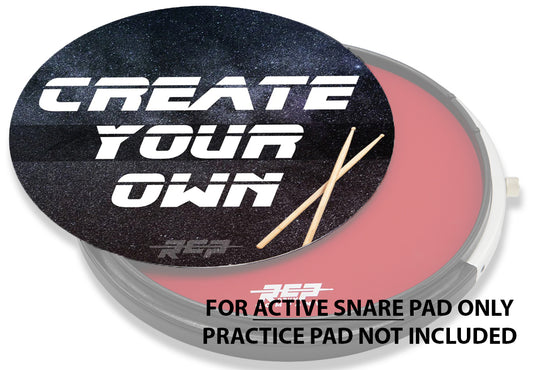 (ACTIVE SNARE™️) Custom Design Laminate Head (Laminate Only Practice Pad Not Included)