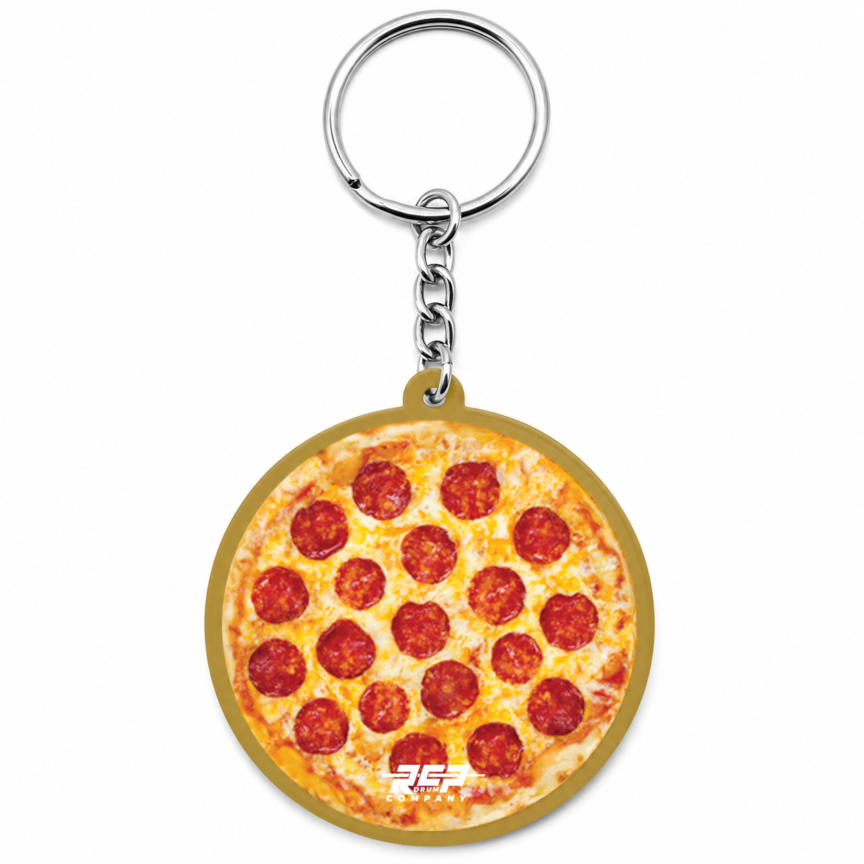 RCP Drum Company 2" Round Keychain Pizza
