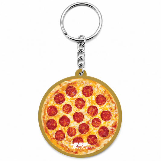 RCP Drum Company 2" Round Keychain Pizza