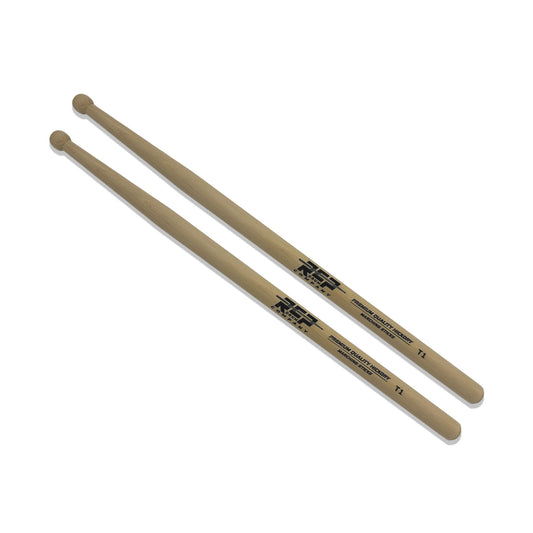 RCP American Hickory T1 Tenor Marching Drumsticks