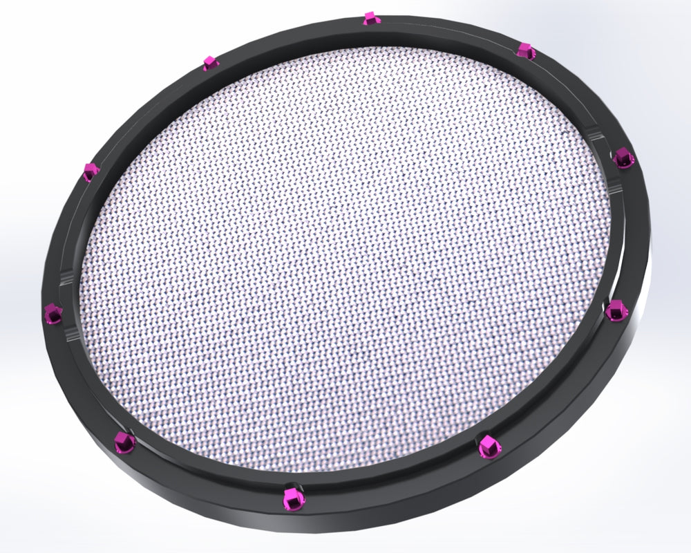 RCP Drum Company Custom 11" Black Double Sided Drum Practice Pad Barracuda Head Drum Practice Pad RCP Drum Company Barracuda Pink 
