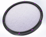 RCP Drum Company Custom 11" Black Double Sided Drum Practice Pad Barracuda Head Drum Practice Pad RCP Drum Company Barracuda Purple 