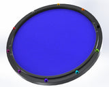 RCP Drum Company Custom 11" Black Double Sided Drum Practice Pad Midnight Blue Drum Practice Pad RCP Drum Company Midnight Blue Rainbow 