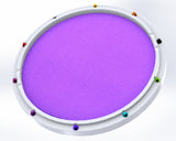 RCP Drum Company Custom 11" White Double Sided Snare Drum Practice Pad Amethyst Head - RCP Drum Company