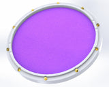 RCP Drum Company Custom 11" White Double Sided Snare Drum Practice Pad Amethyst Head - RCP Drum Company