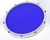RCP Drum Company Custom 11" White Double Sided Snare Drum Practice Pad Midnight Blue - RCP Drum Company