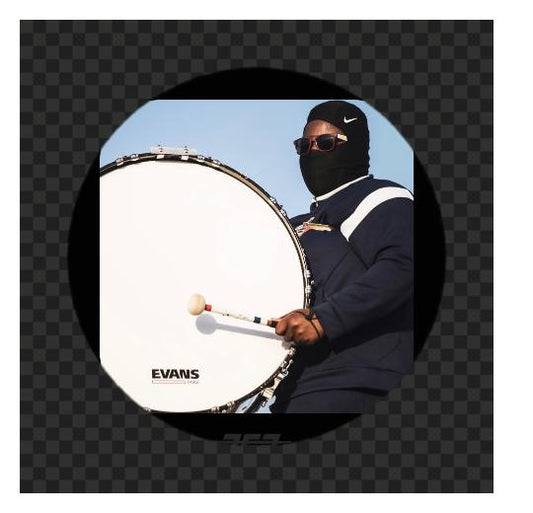 RCP Active Snap Shot Snare Drum Practice Pad with Adjustable Snare, Grey Head & Custom Laminate