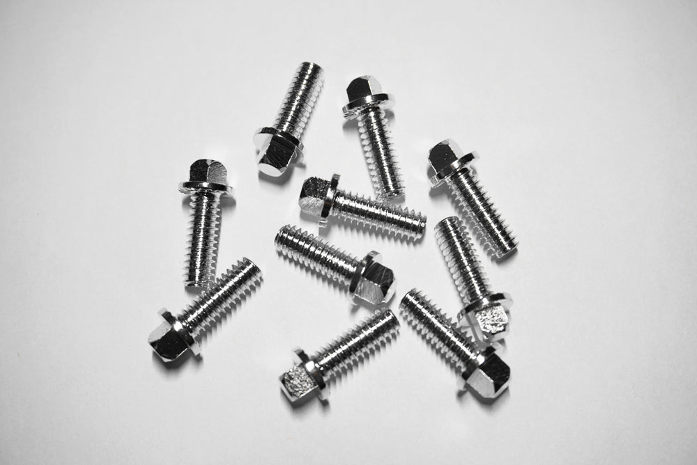 Silver hardware screws 10 count for RCP Drum Premium and Snap Shot Pads  RCP Drum Company   